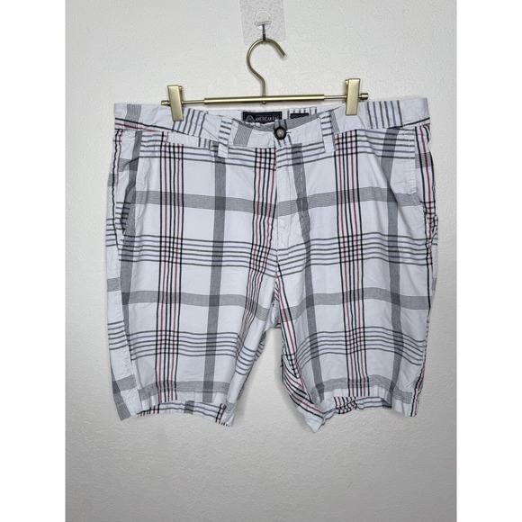 American Rag Cie Other - American Rag‎ Shorts Mens 38 Red Blue Plaid Slim Fit Cotton Preppy Casual
